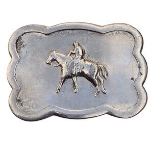 Cowboy Belt Buckle Horse Rider Vintage Rodeo Western Wear Equestrian Fashion